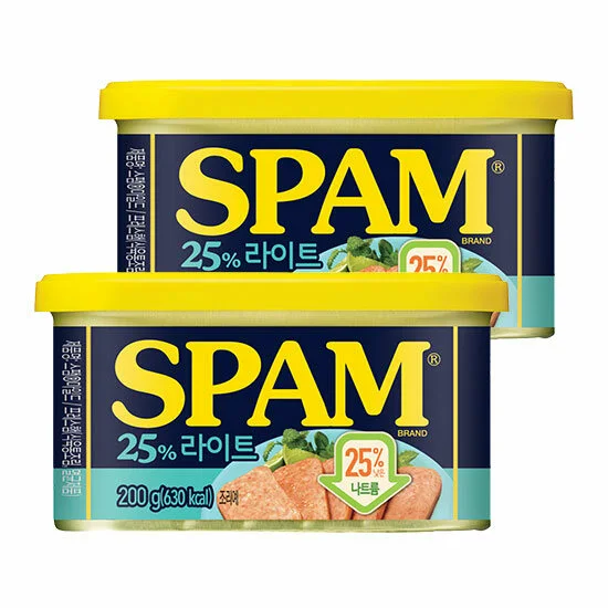 스팸 25%라이트 200gX2개