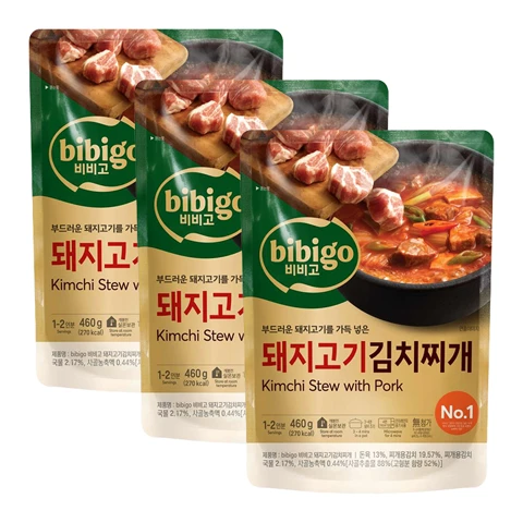 [200개한정]비비고 돼지고기김치찌개 460gX3개