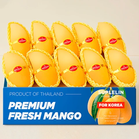 수플린 항공직송 고당도 태국골드망고 4kg(8~14입)