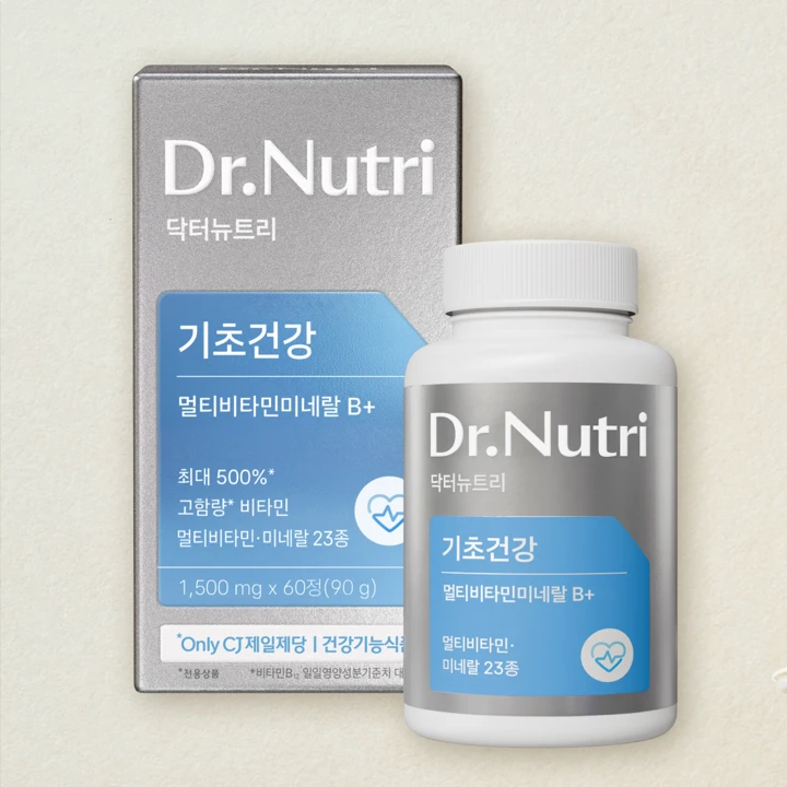 닥터뉴트리 멀티비타민미네랄 B+ 1500mgX60정(60일분)