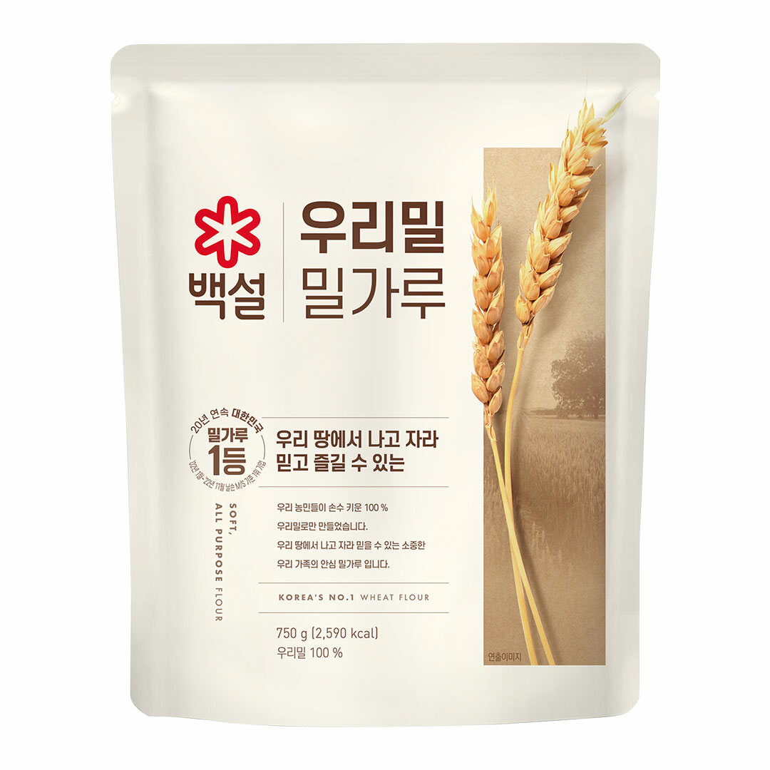 백설 우리밀 밀가루 750g