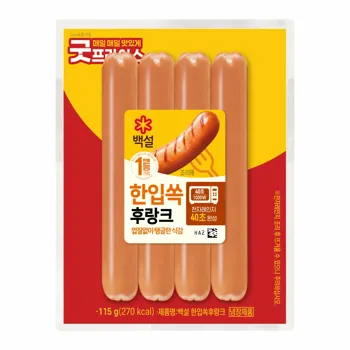 백설 한입쏙후랑크 115g