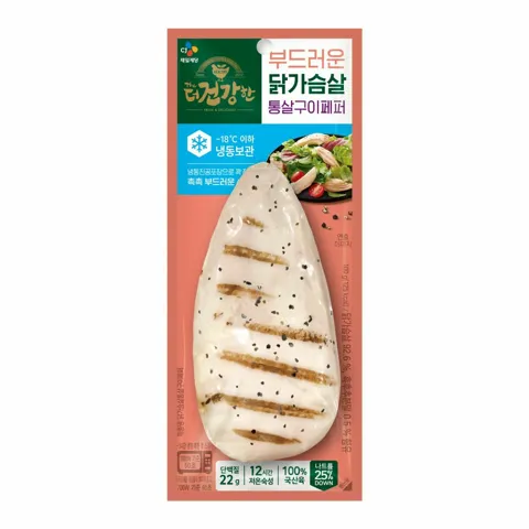 (냉동)더건강한 닭가슴살 통살 페퍼 100gX 30개