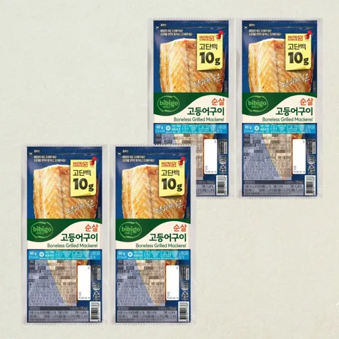 [첫구매전용]비비고 순살 고등어구이 60gX4개(냉동)
