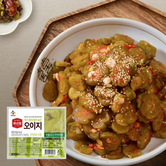 하선정 먹기좋게썰어놓은오이지210g