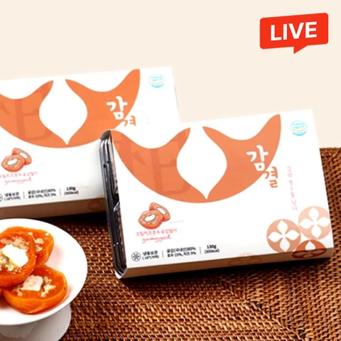 감결 크림치즈 호두 곶감 말이 12입
