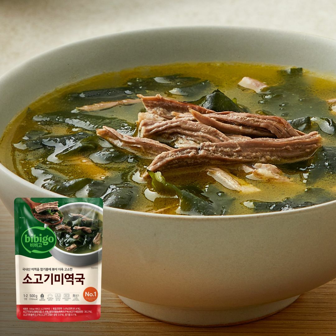 비비고 소고기 미역국 500g