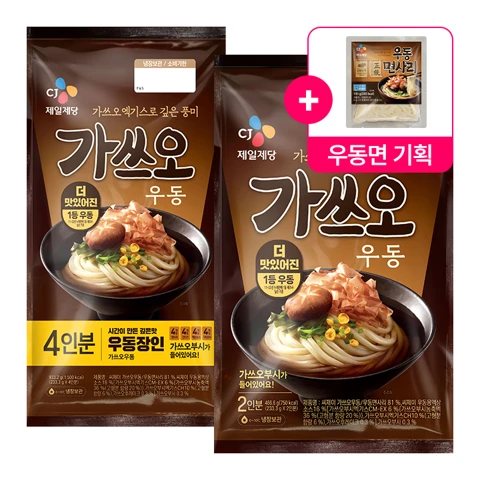 [12/21하루] CJ 가쓰오우동 4+2인분 세트 +우동면사리 190g