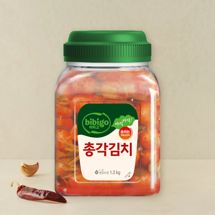 비비고 총각김치 1.2kg(용기형)
