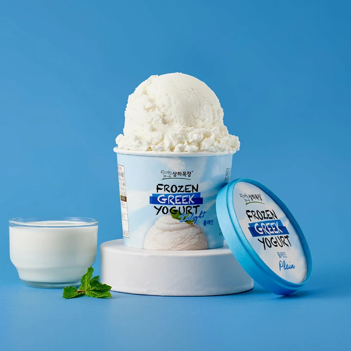 상하목장 프로즌 그릭요거트 Delight 플레인 350ml 3입