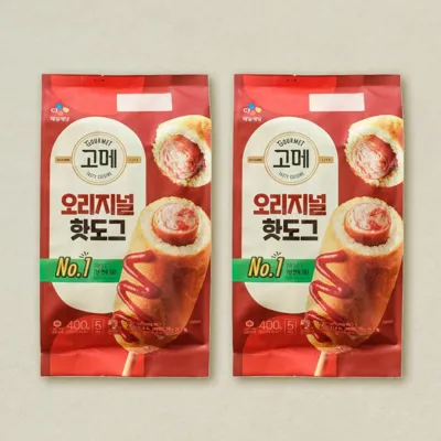 고메 오리지널 핫도그 400g, 2개