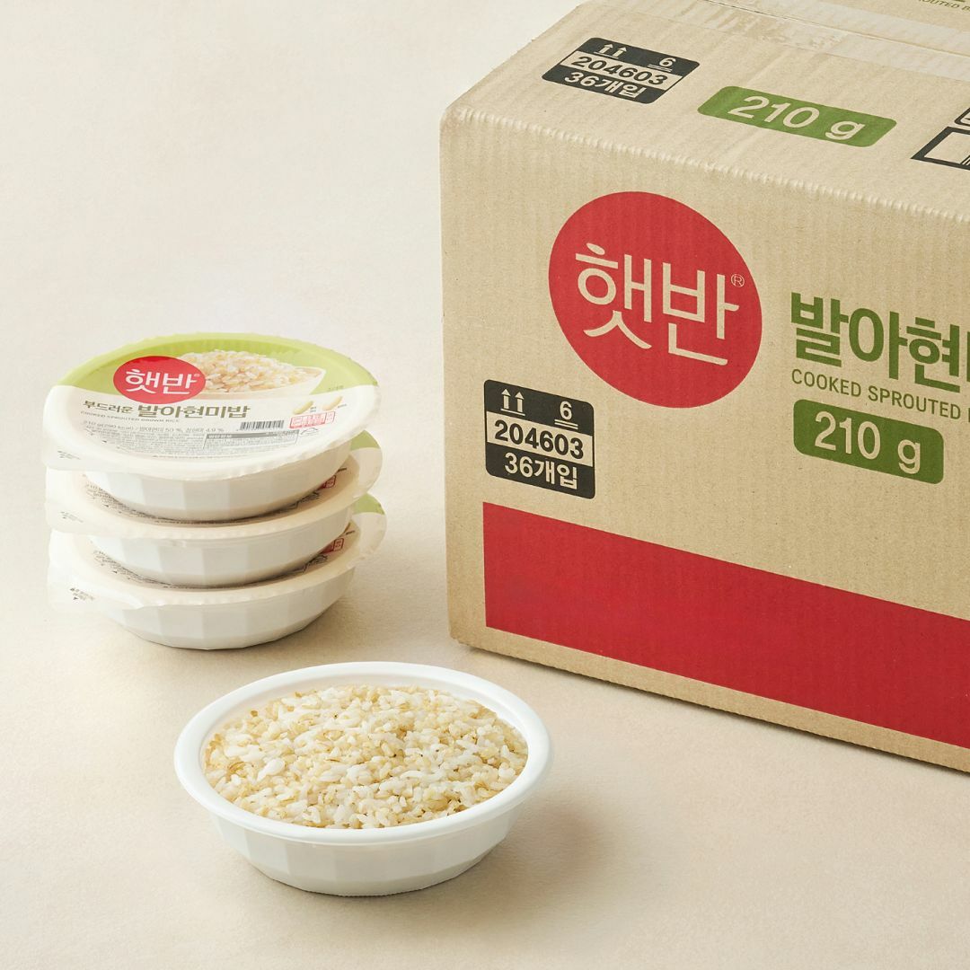 [CJ더마켓] [박스특가]햇반 발아현미밥 210gX36개