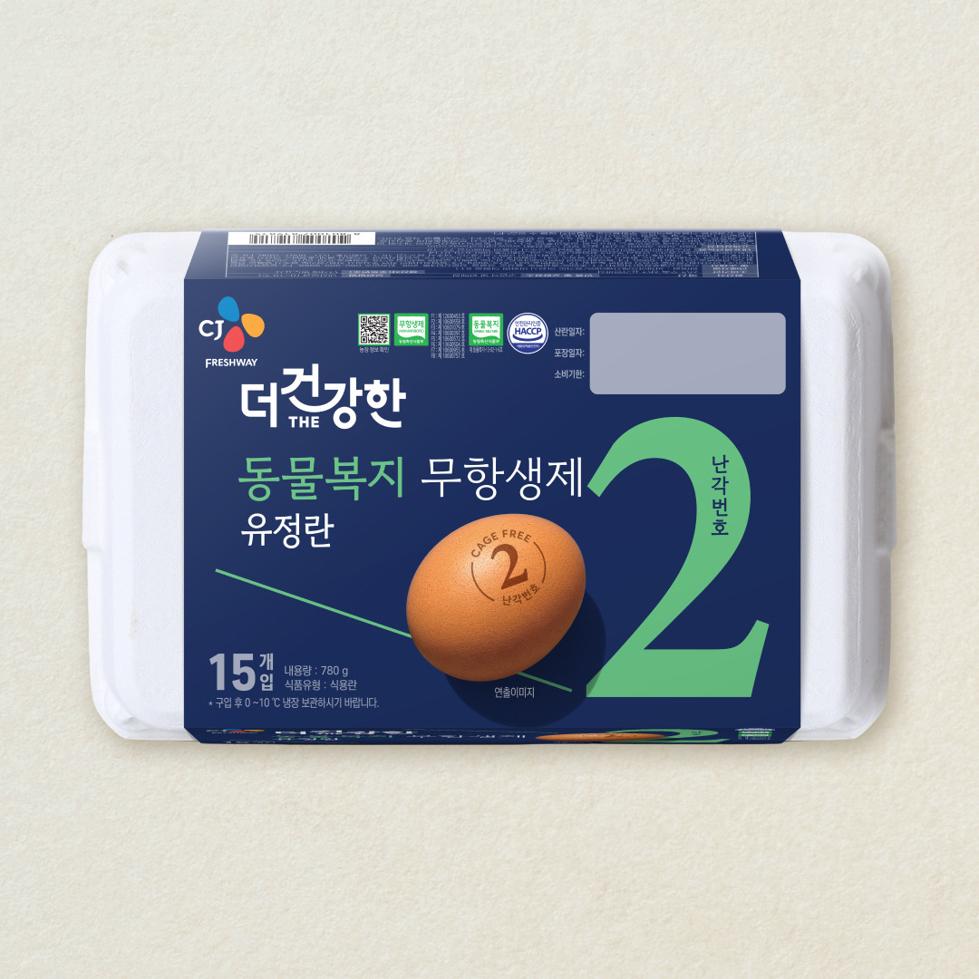 [CJ더마켓] 더건강한 동물복지 무항생제 목초 유정란 15구