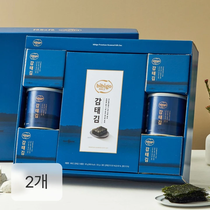 [26추석 오늘특가]비비고 감태김 혼합 1호X2개