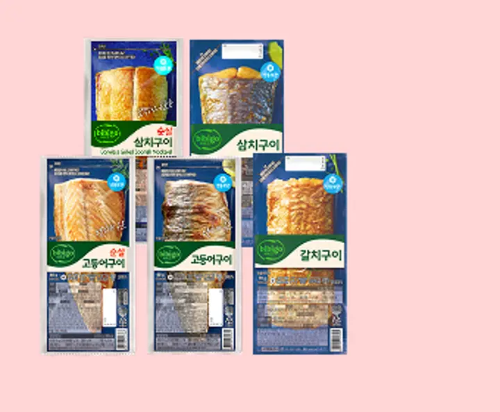 냉동 생선구이 골라담기