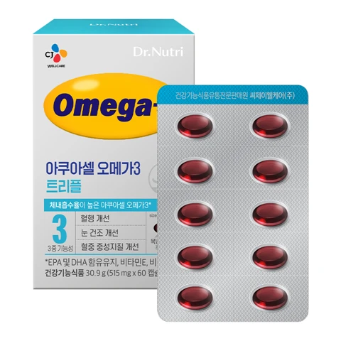 [1+1]닥터뉴트리 아쿠아셀오메가3 60캡슐 (1개월)