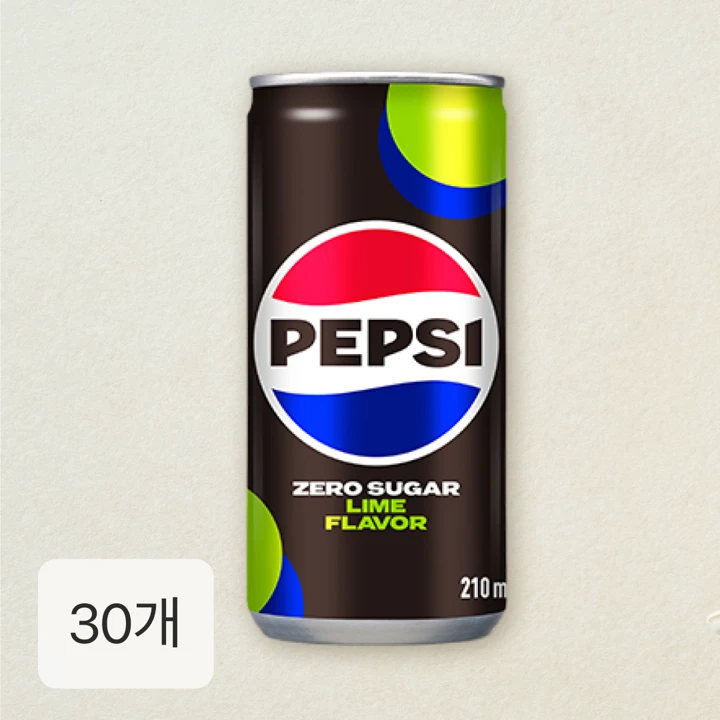 펩시 제로슈거 라임 210ml x 30캔