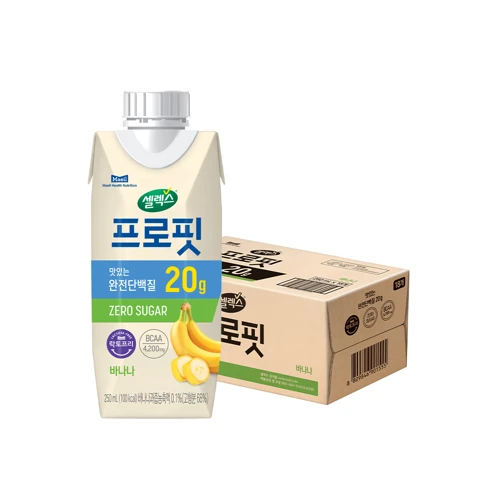 셀렉스 프로핏 맛있는 완전단백질 바나나 드링크 250ml x 18입