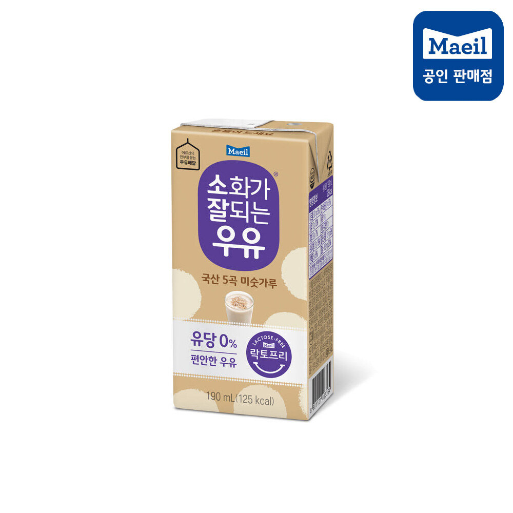 [오늘특가]소화가 잘되는 우유 미숫가루 190ml 24입