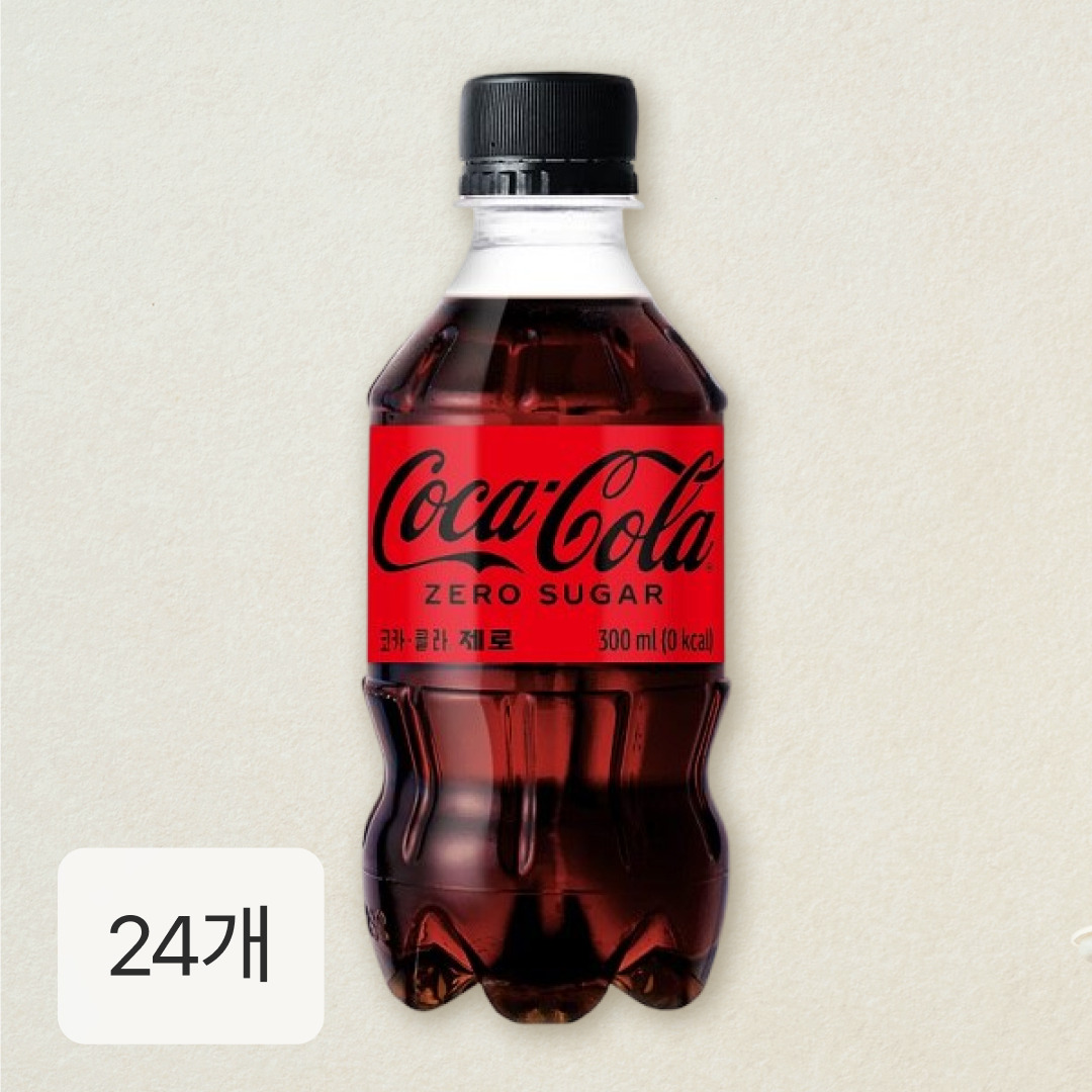 [CJ더마켓] 코카-콜라 제로 300ml x 24개