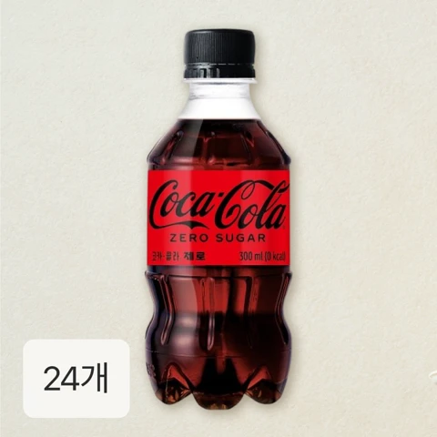 코카-콜라 제로 300ml x 24개