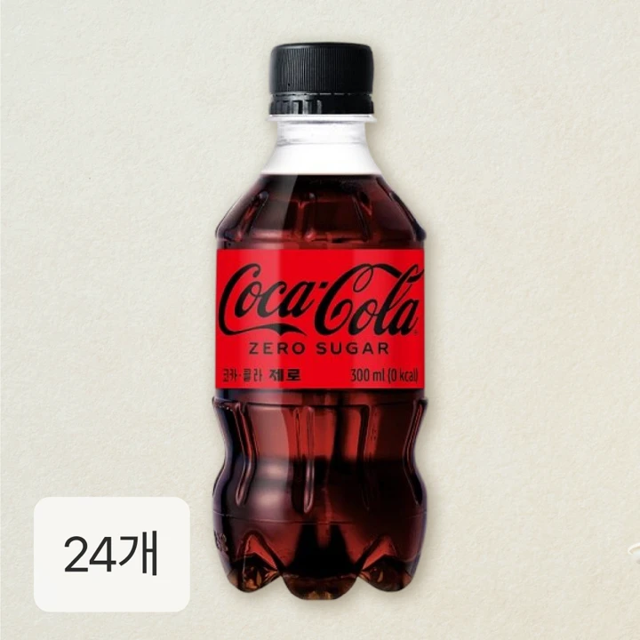 코카-콜라 제로 300ml x 24개