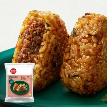 [식물성] 햇반쿡반 플랜테이블 불고기주먹밥 500g