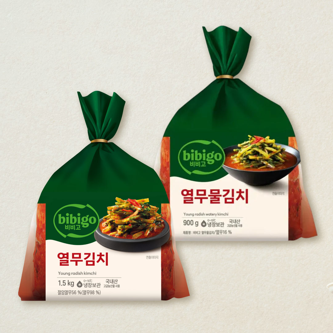 [CJ더마켓] 비비고 열무김치 1.5KG+열무물김치900G