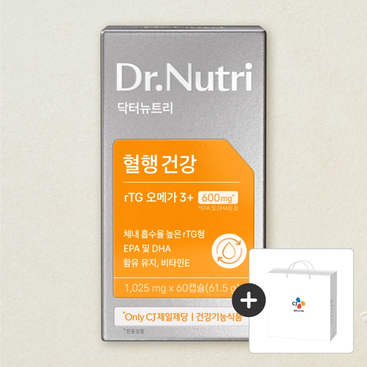 닥터뉴트리 혈행건강 rTG오메가3 60캡슐, 6개(360일분)