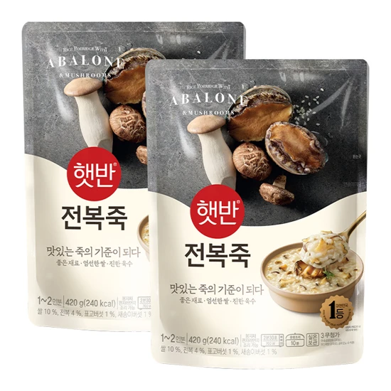 햇반 전복죽 420gX2개