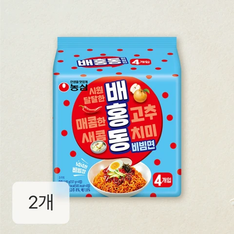 농심 배홍동비빔면 8개