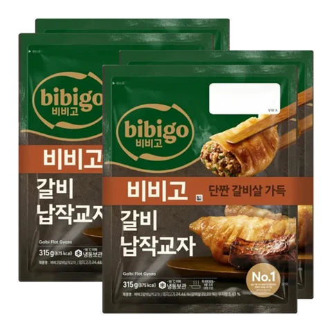 [700개한정]비비고 갈비납작교자 315gx2개 X2개