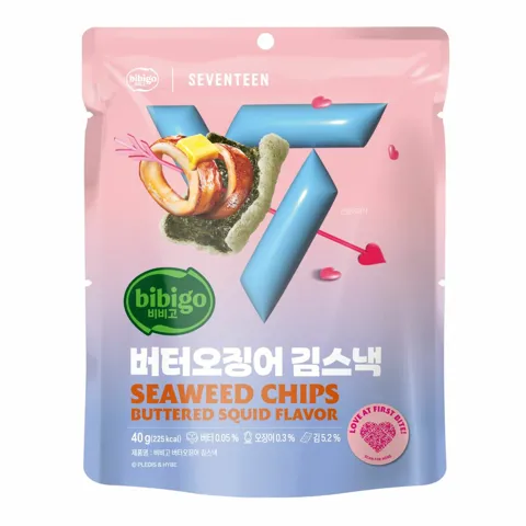 [비비고|세븐틴]비비고 버터오징어 김스낵 40g