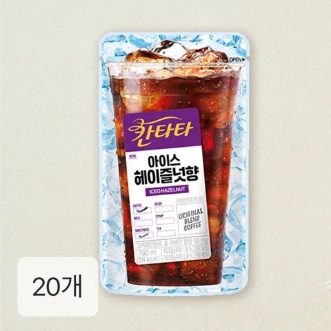칸타타 헤이즐넛향 파우치 190ml x 20펫