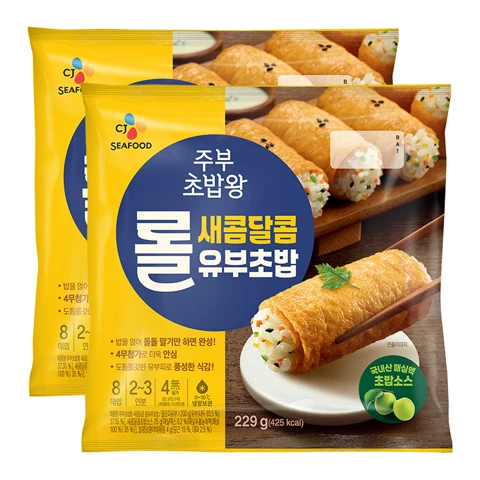 주부초밥왕 롤유부초밥 229gX2개