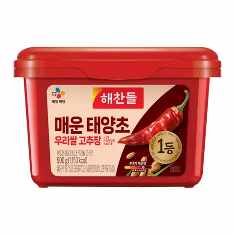 [1+1]해찬들 매운 태양초 우리쌀 고추장 500g