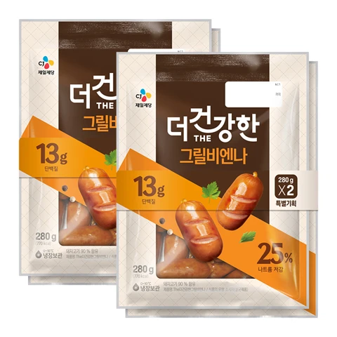 [600개한정]The더건강한 그릴비엔나280g*2X2개