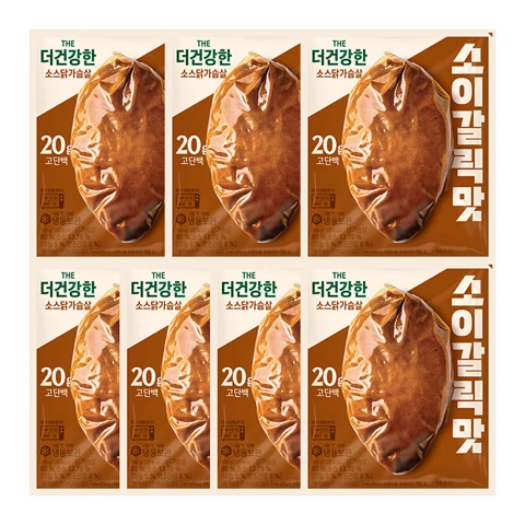 The더건강한 소스 닭가슴살 소이갈릭맛100gX7개