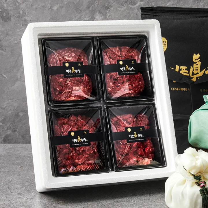 [26추석 선물세트]정품진 한우 불고기,국거리 선물세트1.8kg(1등급 이상)