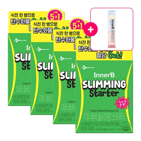 이너비 슬리밍 스타터(50mlx6입)X4개 + [사은품]이너비 이노시톨 젤리 2포