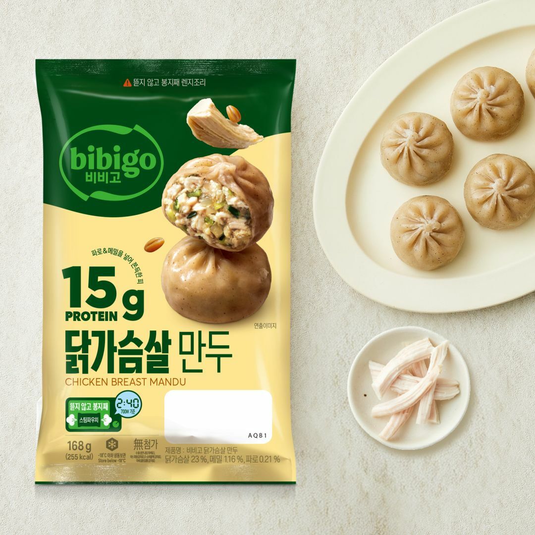 비비고 닭가슴살 만두 168g