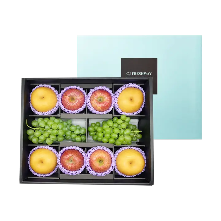 [26추석 선물세트]프레시웨이 혼합과일 선물세트 5kg (사과4입+배4입+샤인머스캣2입)
