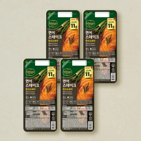 비비고 연어 스테이크 60gX4개