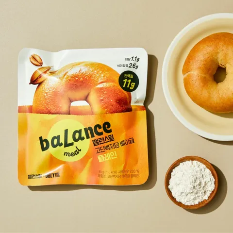 밸런스밀 고단백저당 베이글 플레인 80g