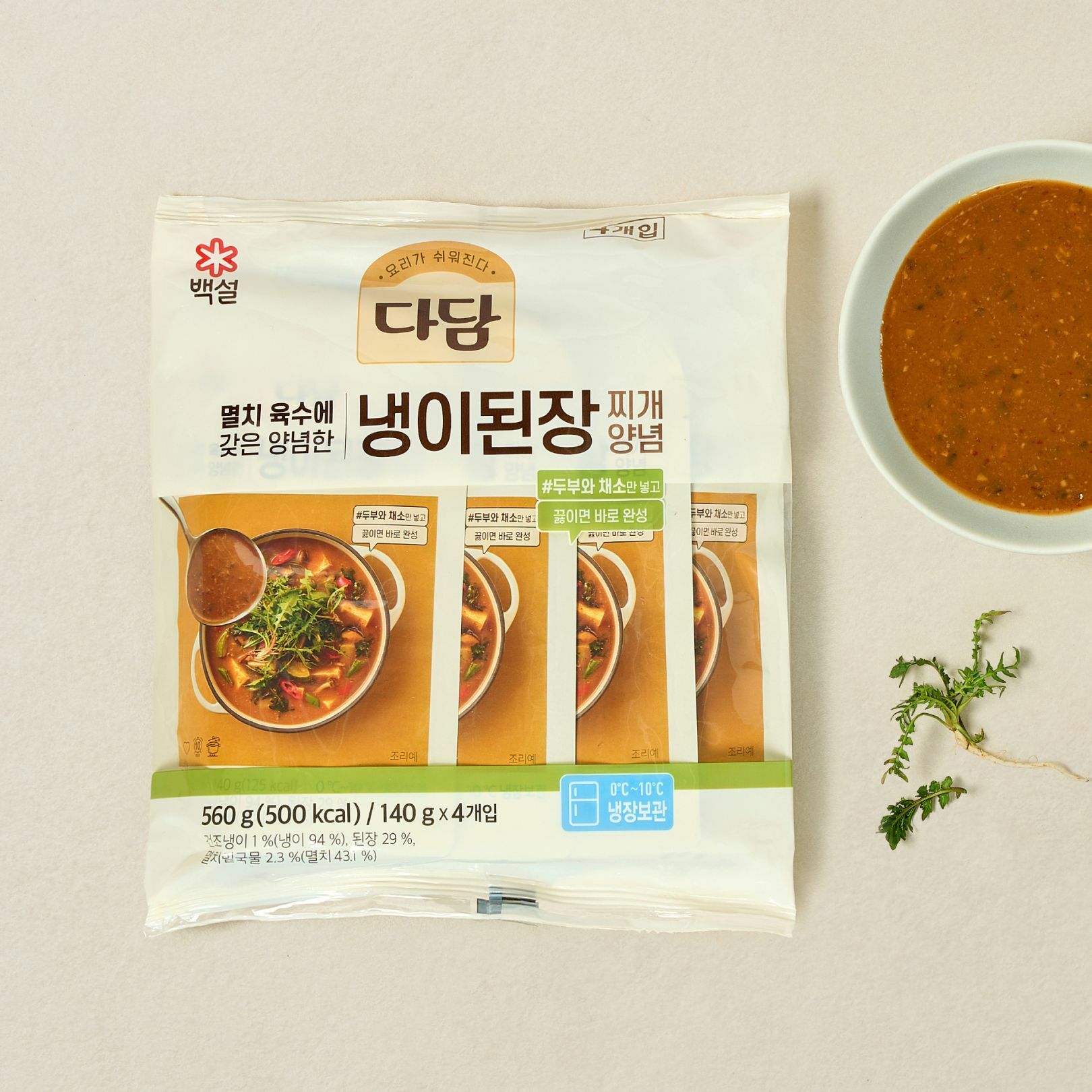 다담 냉이된장찌개 양념 140gX4개