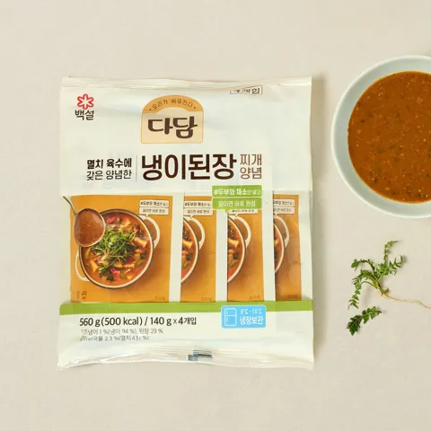 다담 냉이된장찌개 양념 140gX4개