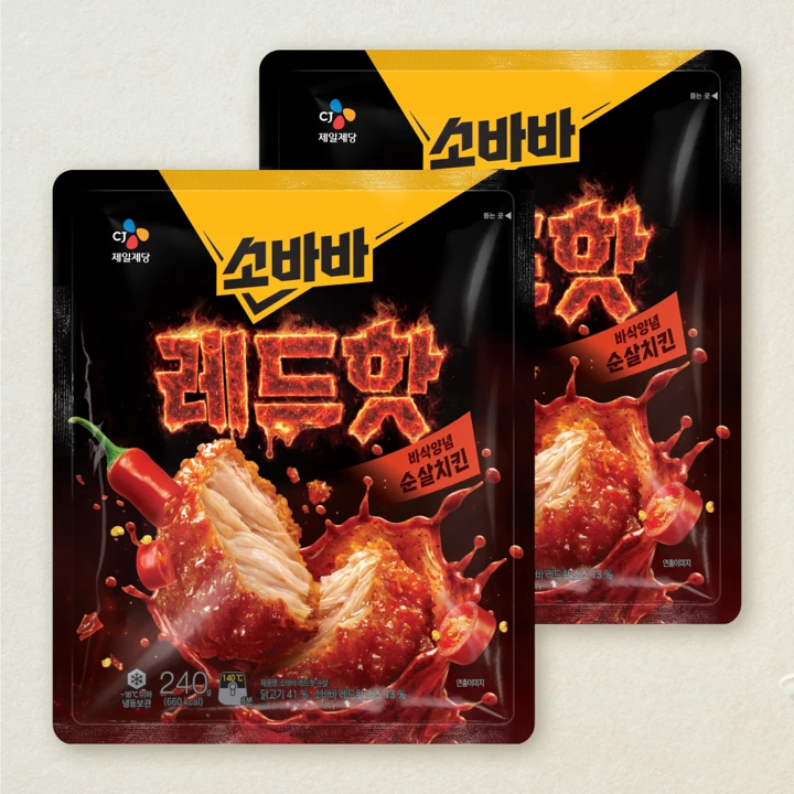 고메 소바바치킨레드핫순살240g, 2개