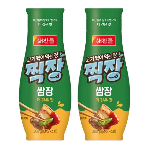 [150개한정]해찬들 고기찍어먹는장 찍장 쌈장 300gX2개