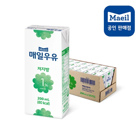 [행사]매일우유 저지방 1% 200ml 24팩