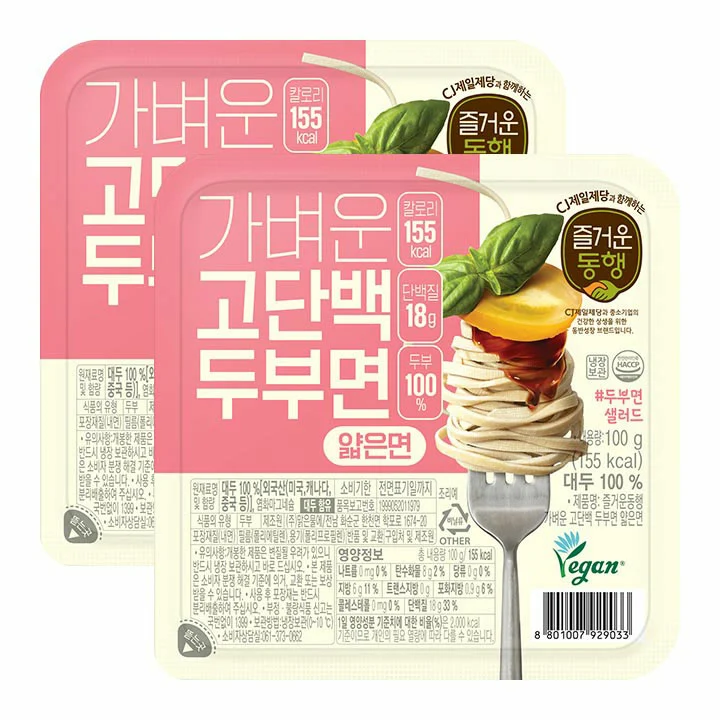 가벼운 고단백 두부면(얇은면) 100gX2개